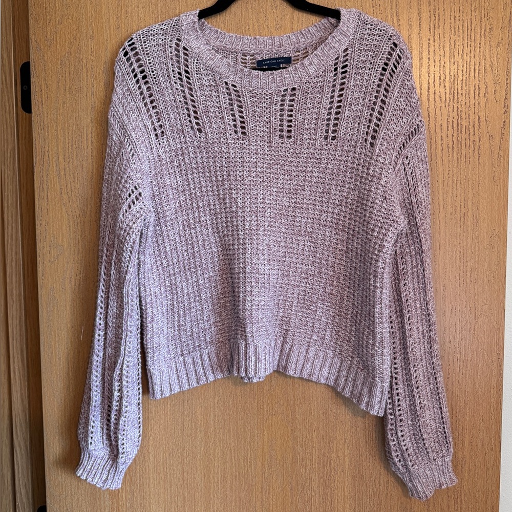 American Eagle Knit Sweater Pink